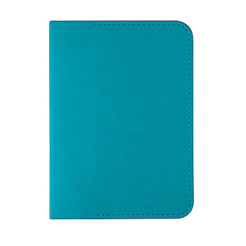 Обложка для паспорта  "Impression", 10*13,5 см, PU, голубой с серым