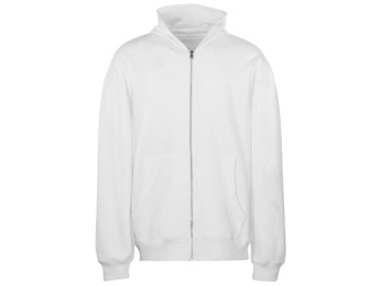 Толстовка оверсайз с капюшоном на молнии «Monaco», белый