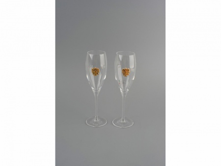 Набор бокалов для шампанского «За Россию» Chinelli