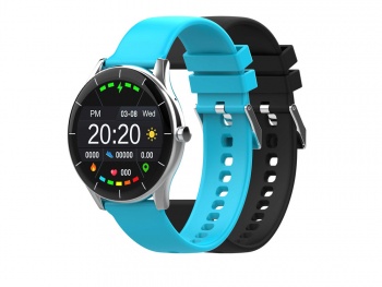 Умные часы HIPER IoT Watch GT, черный/ голубой Умные часы HIPER IoT Watch GT, черный/ голубой