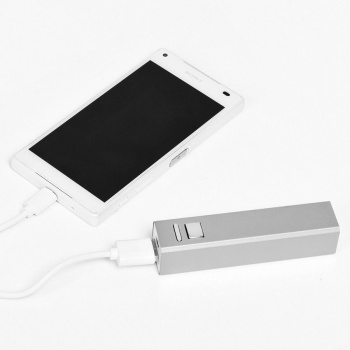 Универсальный аккумулятор "Thazer" (2200mAh), серебристый, 9,4х2,2х2,2 см,металл, шт