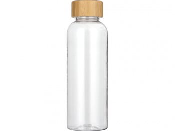 Бутылка из переработанного пластика "Kato Bamboo" с бамбуковой крышкой, 500 мл