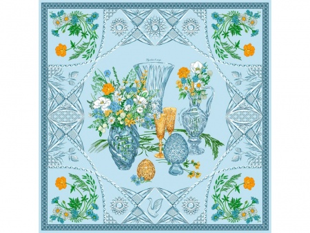 Платок «Мелодия хрусталя», голубой
