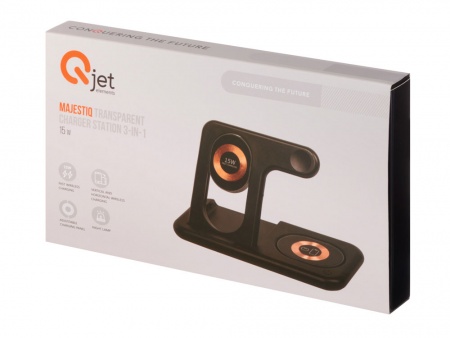 Беспроводная зарядная станция 3-в-1 «MajestIQ», 15 Вт (Р)