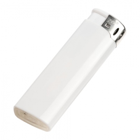 Зажигалка пьезо Flameclub, многоразовая, белая