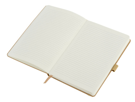 Блокнот "Sevilia Hard", твердая обложка из крафта A5, 80 листов, крафтовый/бежевый