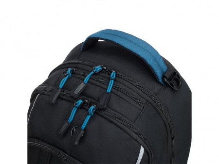 Рюкзак TORBER ROCKIT с отделением для ноутбука 15.6", чёрный/синий, нейлон, 32 х 14 х 50 см, 22л