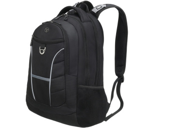 Рюкзак TORBER XPLOR с отделением для ноутбука 15", чёрный, полиэстер 600D, 35x20x47 см, 33л