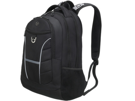 Рюкзак TORBER XPLOR с отделением для ноутбука 15", чёрный, полиэстер 600D, 35x20x47 см, 33л