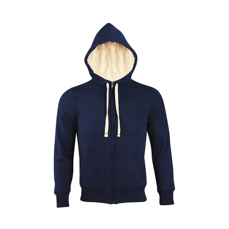 Толстовка "Sherpa", темно-синий_2XL, 80% хлопок, 20% полиэстер, мольтон 280м/г2