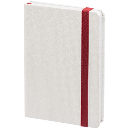Блокнот Tex Mini, белый с красным
