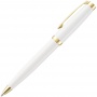 Ручка шариковая Letra Gold, глянцевая, белая