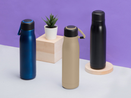 Вакуумный термос "Ardent" Waterline, 500 мл, тубус, бежевый