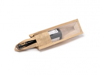 Сумка NIMBA из ламинированного джута с окошком, бежевый