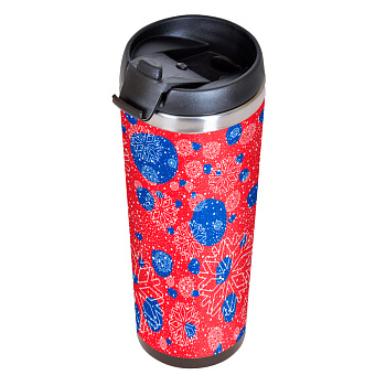 Термокружка  "IDEA",  420 мл,  нержавеющая сталь/пластик