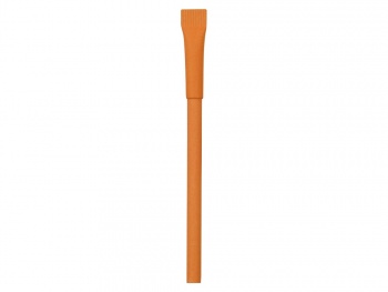 Ручка картонная с колпачком "Recycled", оранжевый