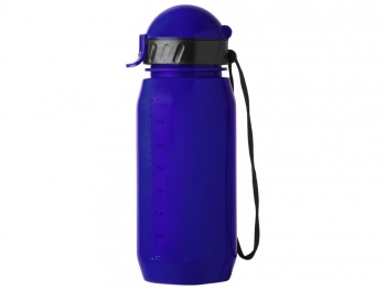 Бутылка для воды с трубочкой «Little», 400 мл, синий