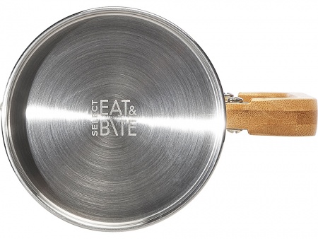 Френч-пресс в стальном корпусе и ручкой из бамбука «Coffee break», 1000 мл (Р)