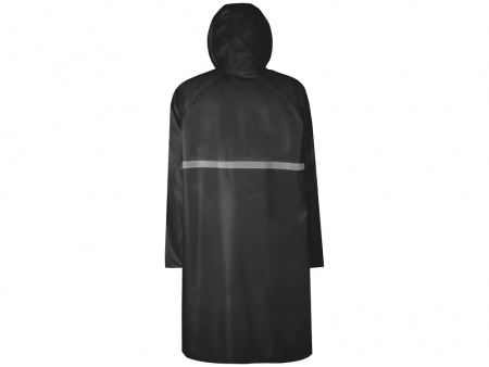 Длинный дождевик Lanai  из полиэстера со светоотражающей тесьмой, черный