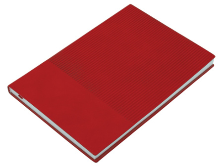 Набор блокнот в гибкой обложке А5 и металлическая шариковая ручка "Nabokov", красный