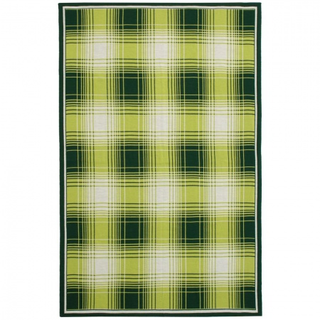 Плед Duotone, зеленый с белым