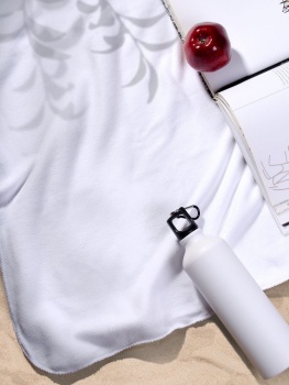 Флисовый плед Warm&Peace, белый