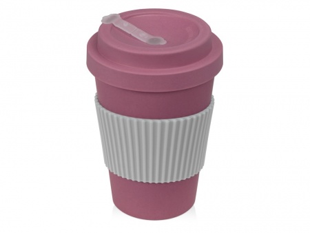 Термокружка "Muffin" из натуральных волокон, пыльно-розовый