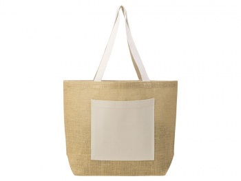 Сумка Jute джутовая с широким дном, натуральный Сумка Jute джутовая с широким дном, натуральный