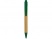 Ручка шариковая "Borneo" из бамбука, зеленый, черные чернила
