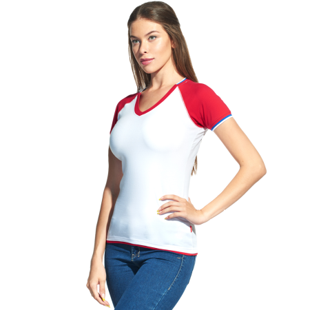 Футболка женская 14W021, Белый,  (10/1)  (50/XL)