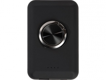 Магнитный беспроводной внешний аккумулятор "MagnetIQ", 5000 mah, 10 W, черный