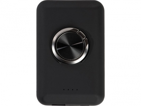 Магнитный беспроводной внешний аккумулятор "MagnetIQ", 5000 mah, 10 W, черный