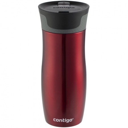 Термостакан Contigo West Loop, вакуумный, красный