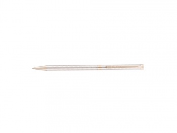 Ручка шариковая Pierre Cardin SLIM. Цвет - серебристый. Упаковка Е