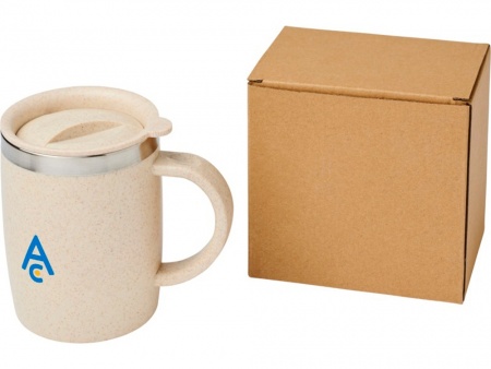 Чашка из пшеничной соломы Wey 400 мл с изоляцией, натуральный