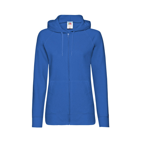 Толстовка без начеса "Ladies Lightweight Hooded Sweat", ярко-синий, 2XL, 80% х/б 20% полиэстер, 240