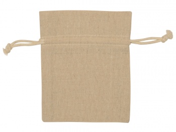 Мешочек подарочный, лен, малый, натуральный