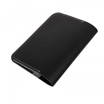 Обложка для паспорта,"Самолеты",черный, кожа натуральная 100%