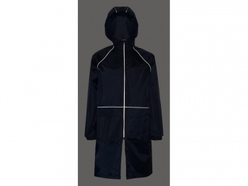 Дождевик "Sunshine" со светоотражающими кантами, темно-синий, размер  XS/S