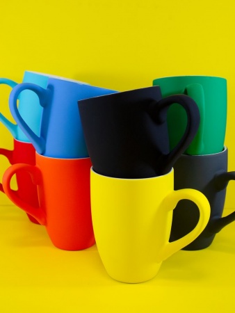 Кружка Best Morning c покрытием софт-тач, черная