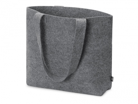 Подарочный набор с зонтом и термобутылкой в шопере, черный