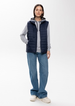 Жилет унисекс утепленный STAN таффета, 65, 87, Тёмно-синий,  (46)  (50/L)