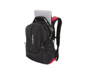 Рюкзак SWISSGEAR, 15”, полиэстер 1200D, 36х17х50 см, 30 л, черный/красный Рюкзак SWISSGEAR, 15”, полиэстер 1200D, 36х17х50 см, 30 л, черный/красный
