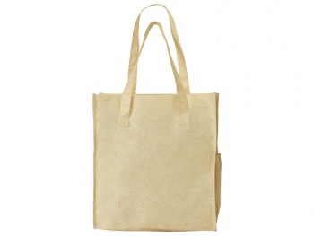 Сумка-шоппер Wheat из переработанного пластика 80gsm, 30.5*33*12.5cm, бежевый Сумка-шоппер Wheat из переработанного пластика 80gsm, 30.5*33*12.5cm, бежевый