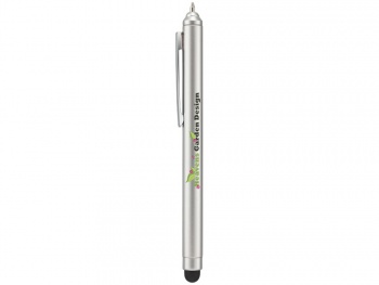 Ручка шариковая "Nilsia" со стилусом, жемчужный с матовой окантовкой