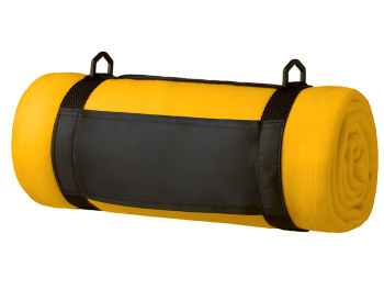 Плед «Нежность» с плечевым ремнем, желтый