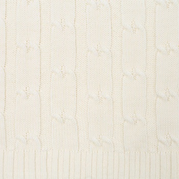 Плед Trenza, молочно-белый