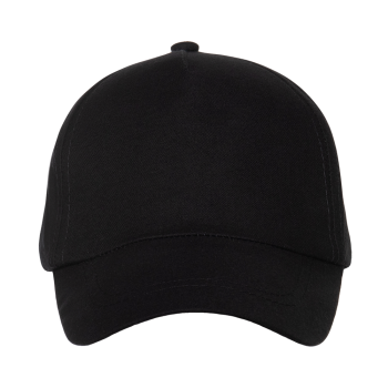 Бейсболка детская STAN 5 клиньев хлопок 150, 10JU, Чёрный (20) (52-54/ONE SIZE)