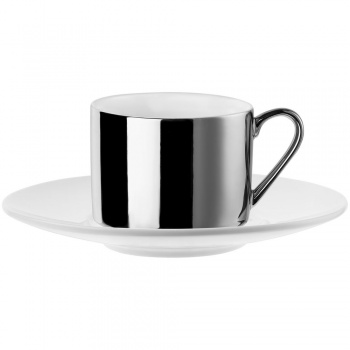 Чайная пара Reflection, серебристая, уценка