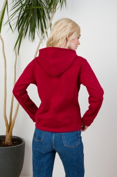 Толстовка женская STAN с капюшоном на молнии сэндвич 320, 19, Черный,  (173)  (46/M)